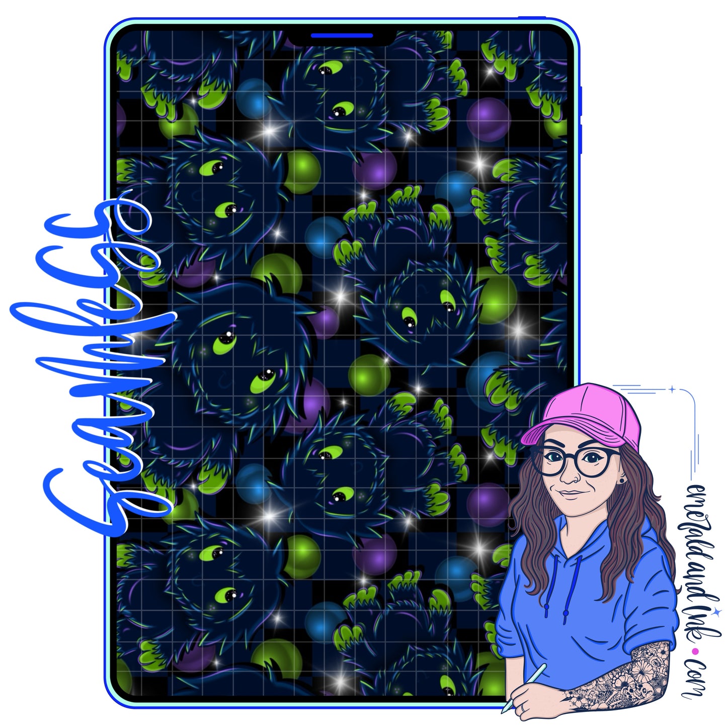 Kawaii Cryptid Collab by Diesel Designs + EMERALD & iNK