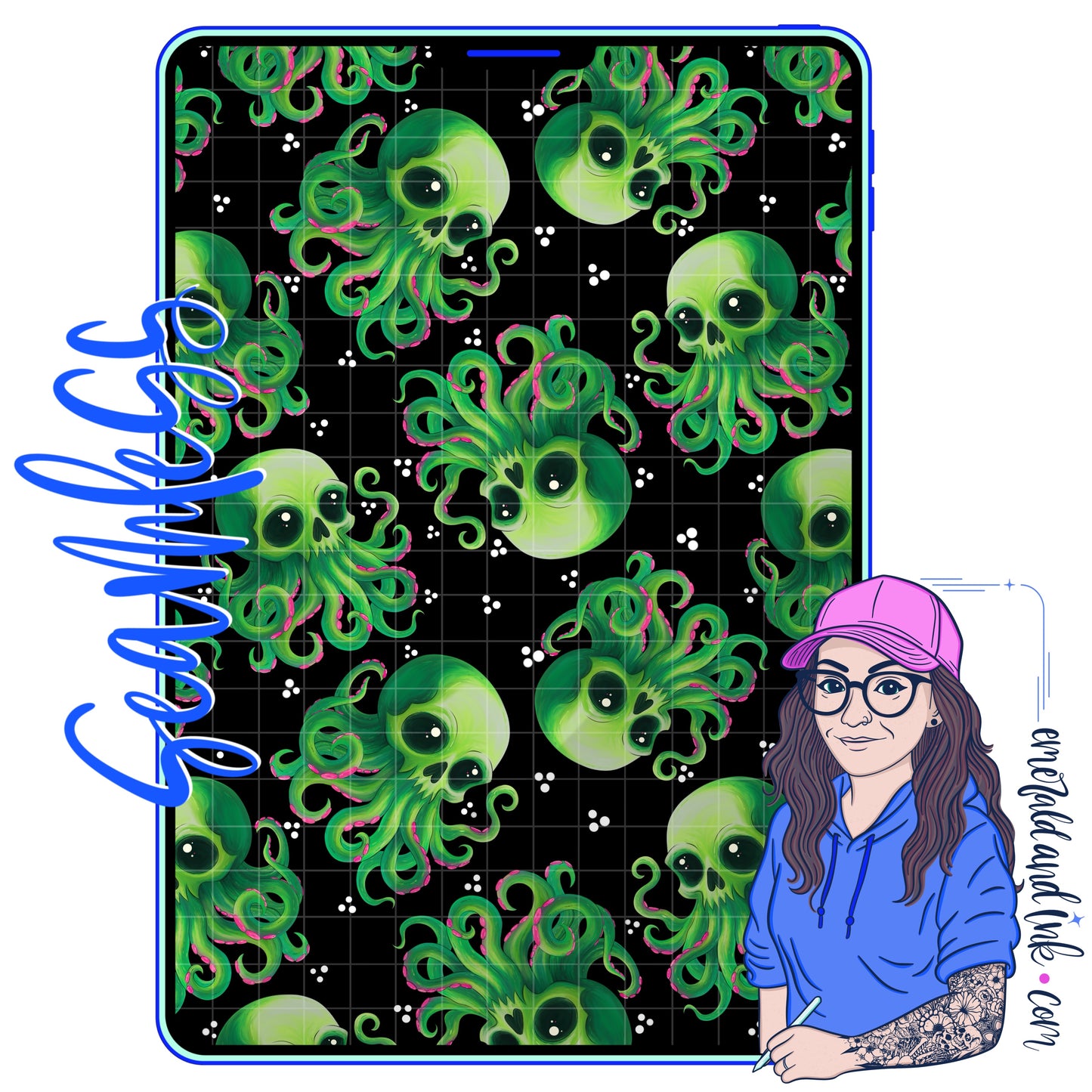 Kawaii Cryptid Collab by Diesel Designs + EMERALD & iNK