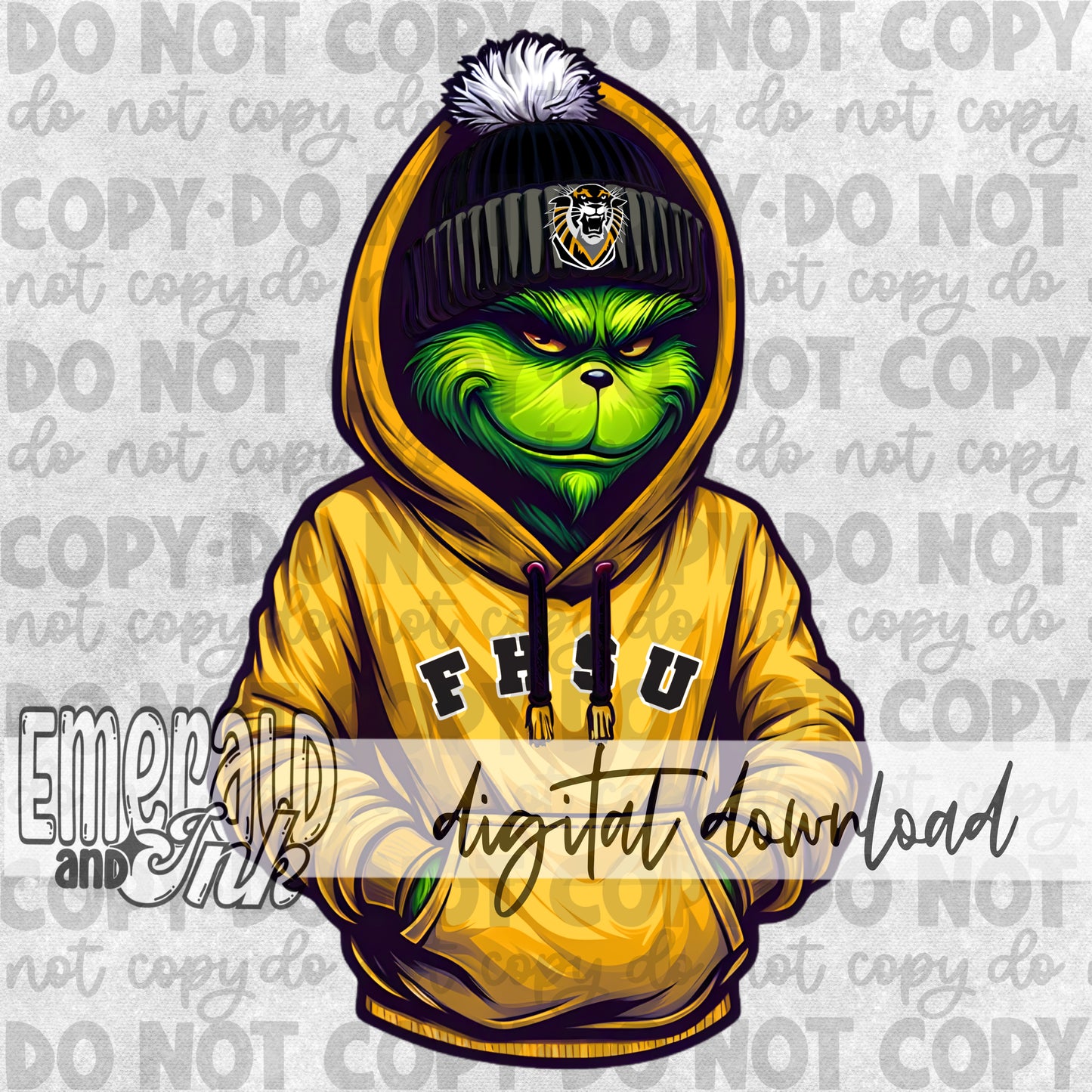 Mean Green Spirit Wear - Fort Hayes Yellow - Digital Download
