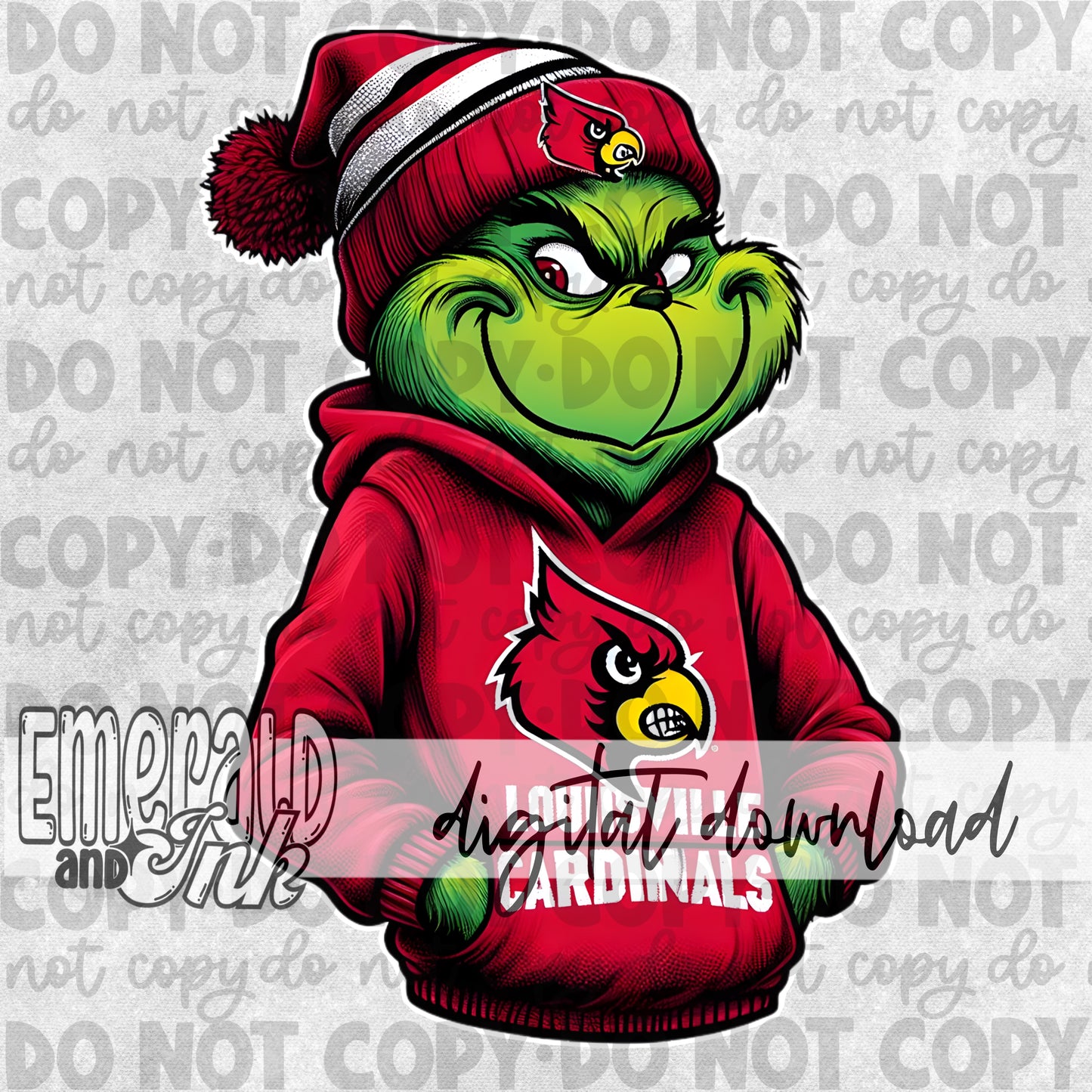 Mean Green Spirit Wear - Louisville Red - Digital Download