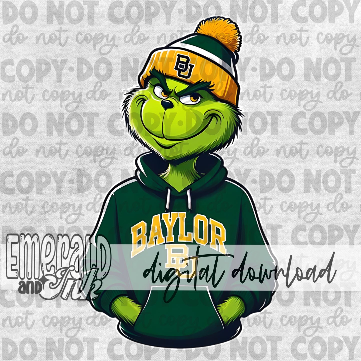 Mean Green Spirit Wear - Baylor Green - Digital Download
