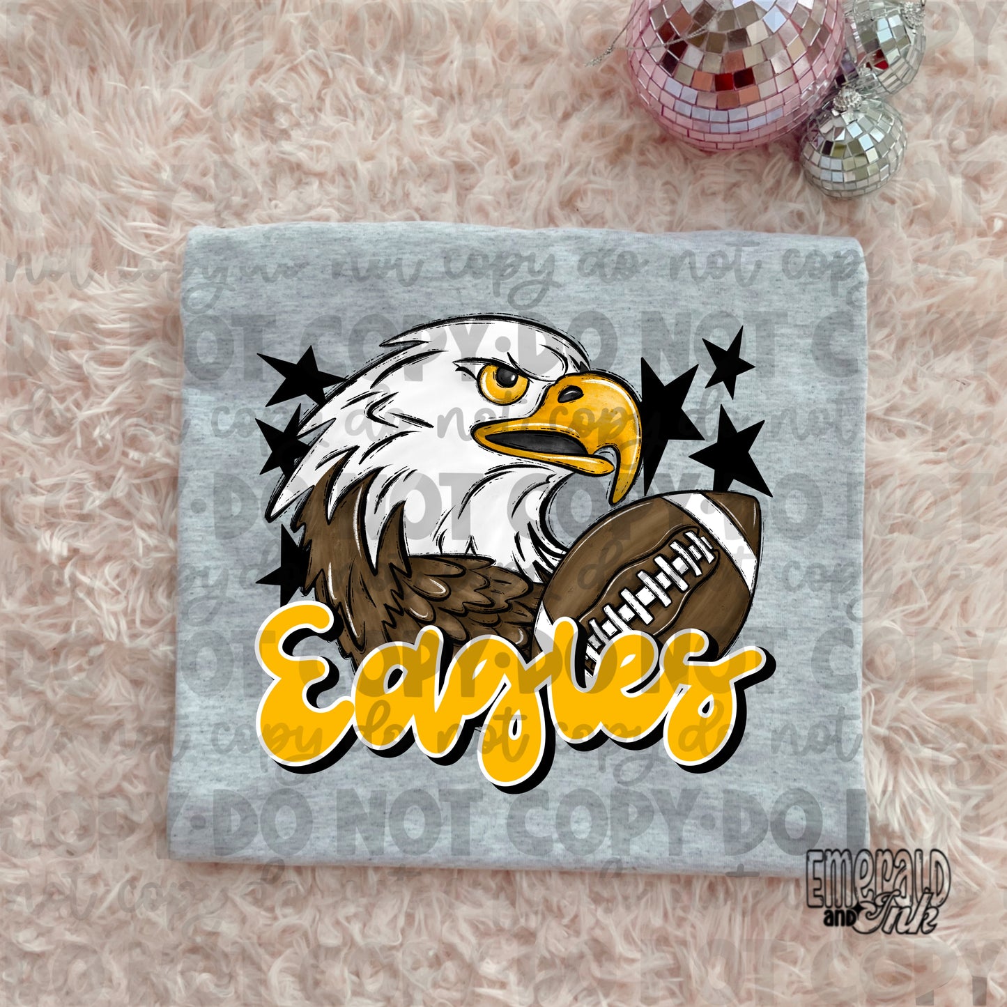 Mascot - Eagles (w/bird) - DTF Transfer - TAT 5-7 biz days