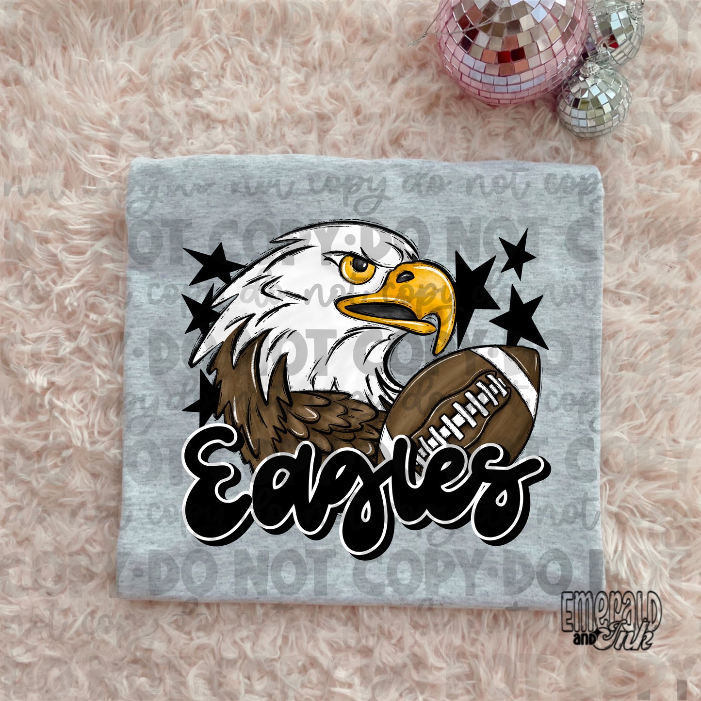 Mascot - Eagles (w/bird) - DTF Transfer - TAT 5-7 biz days