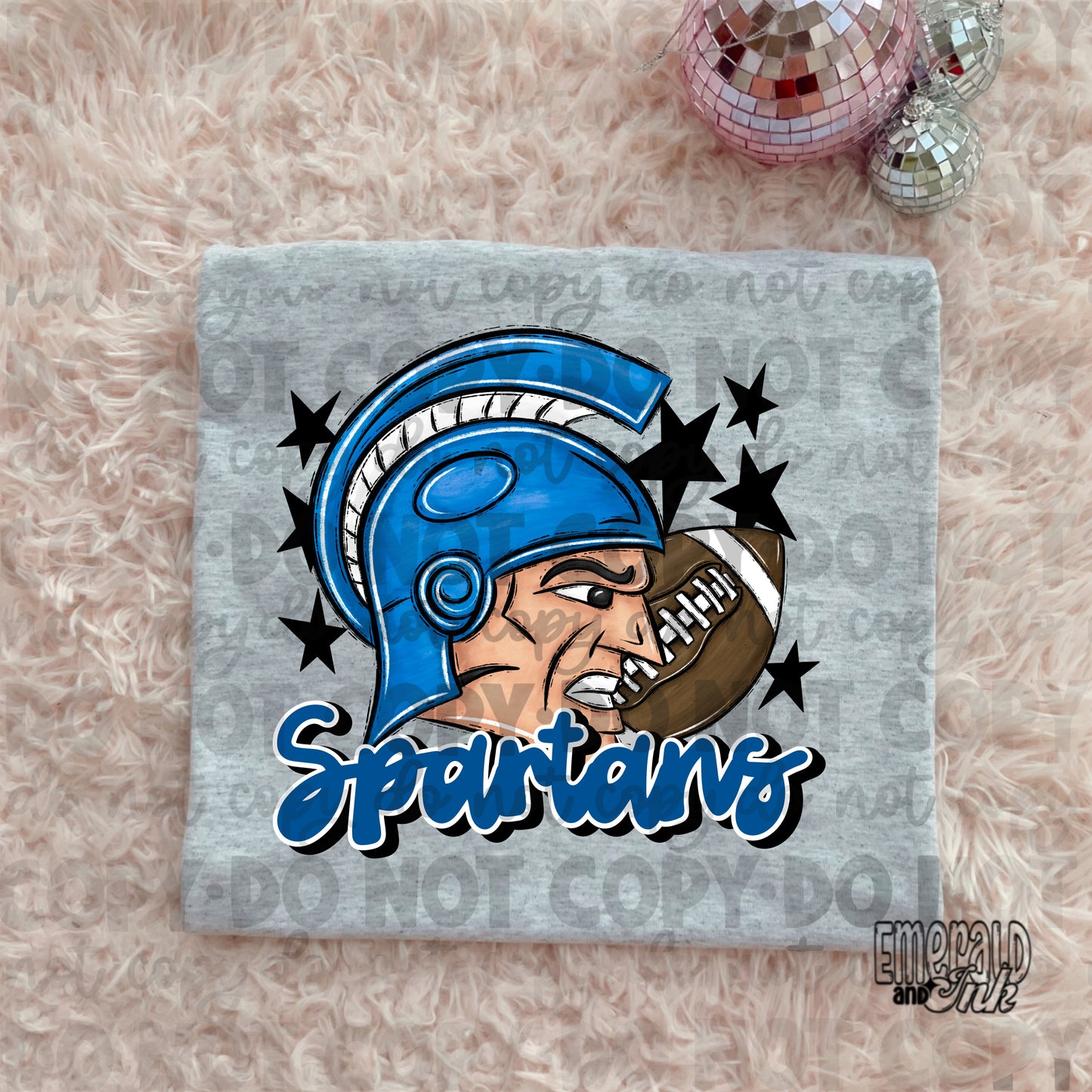 Mascot - Spartans (w/man) - DTF Transfer - TAT 5-7 biz days