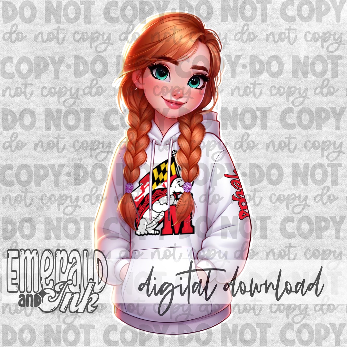 Arendelle Princess - Maryland Red - DIGITAL Download