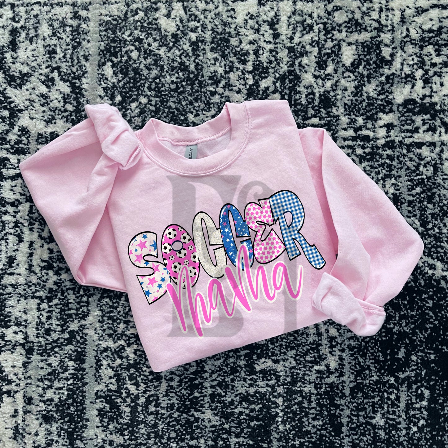 Soccer Mama Trendy Patriotic DTF Heat Transfer