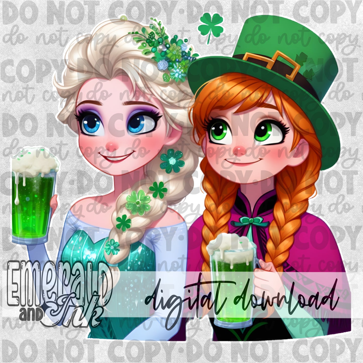 St Patricks Day Ice Sisters - DIGITAL Download