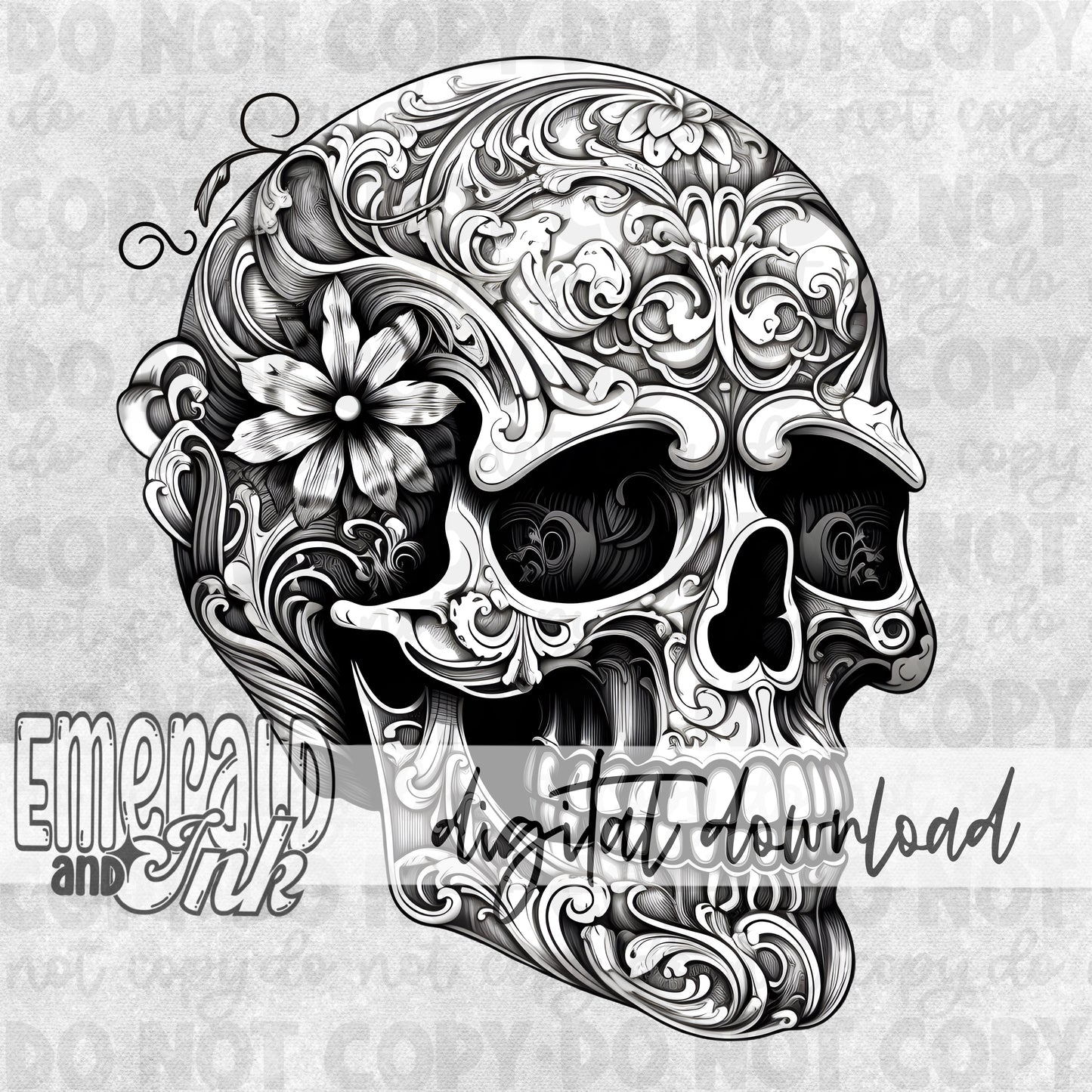 Victorian Skull - DIGITAL Download