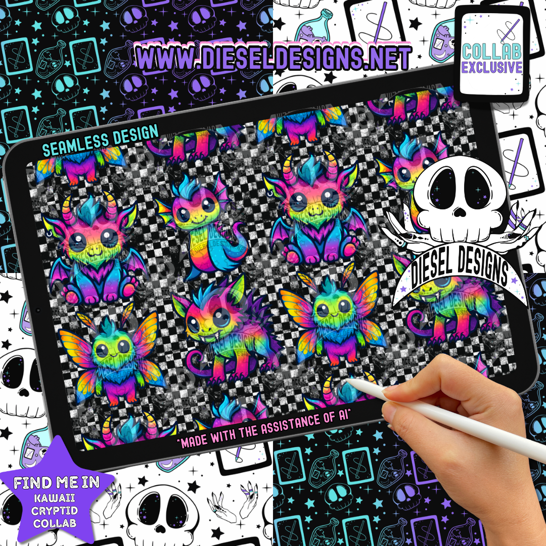 Kawaii Cryptid Collab by Diesel Designs + EMERALD & iNK