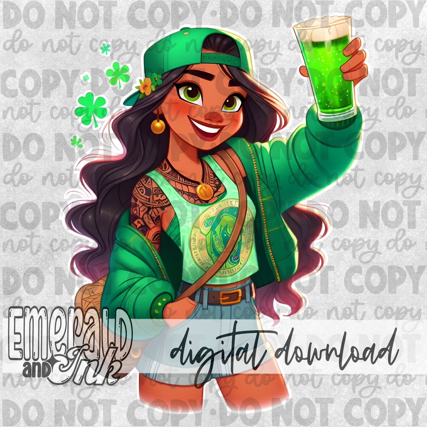 St Patricks Day Ocean Princess - DIGITAL Download