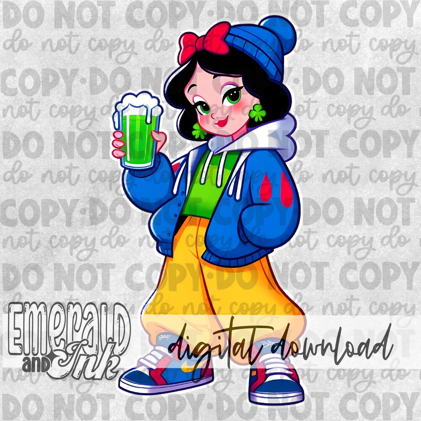 St Patricks Day Little Men Princess 1 - DIGITAL Download