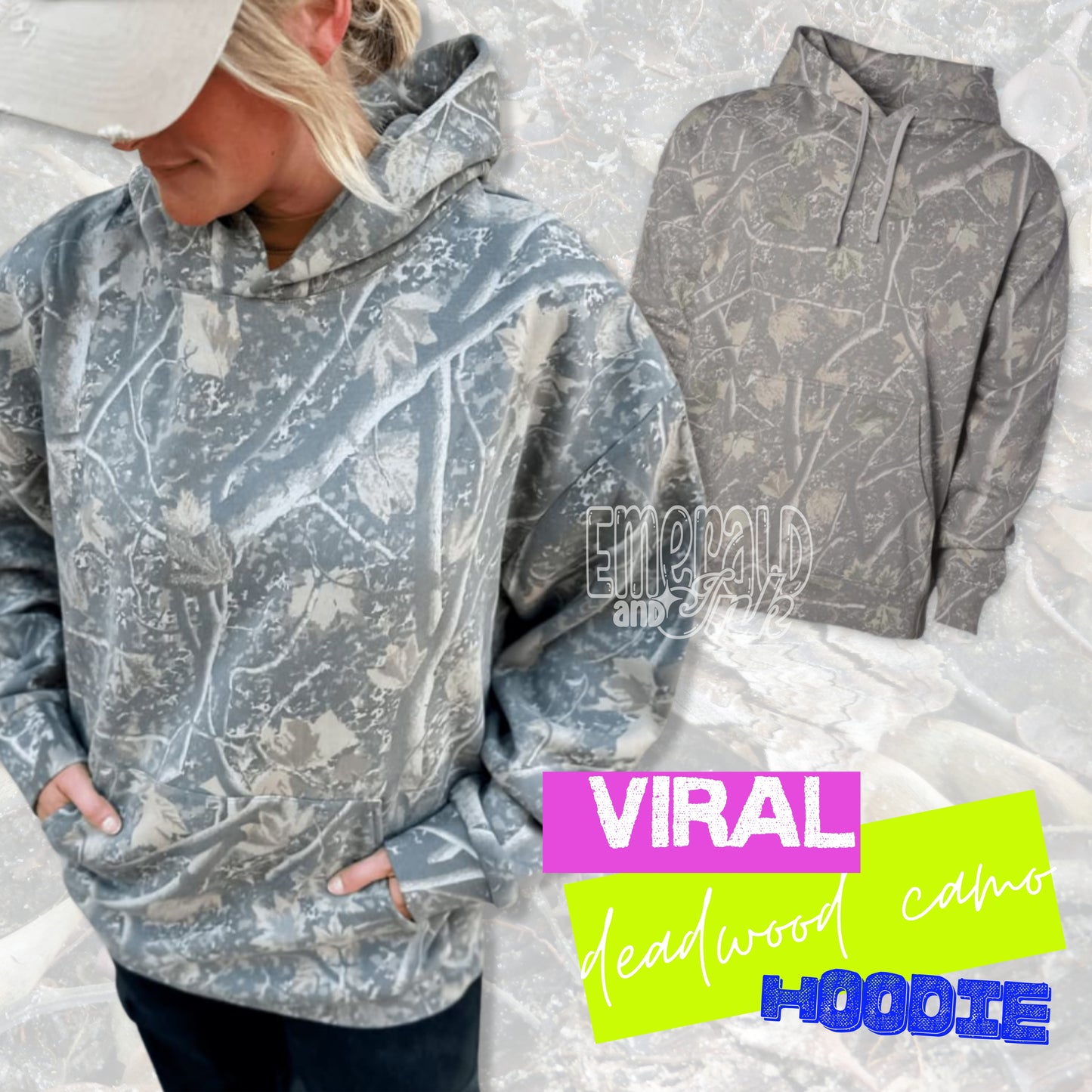 Deadwood Camo Hoodie - Blank