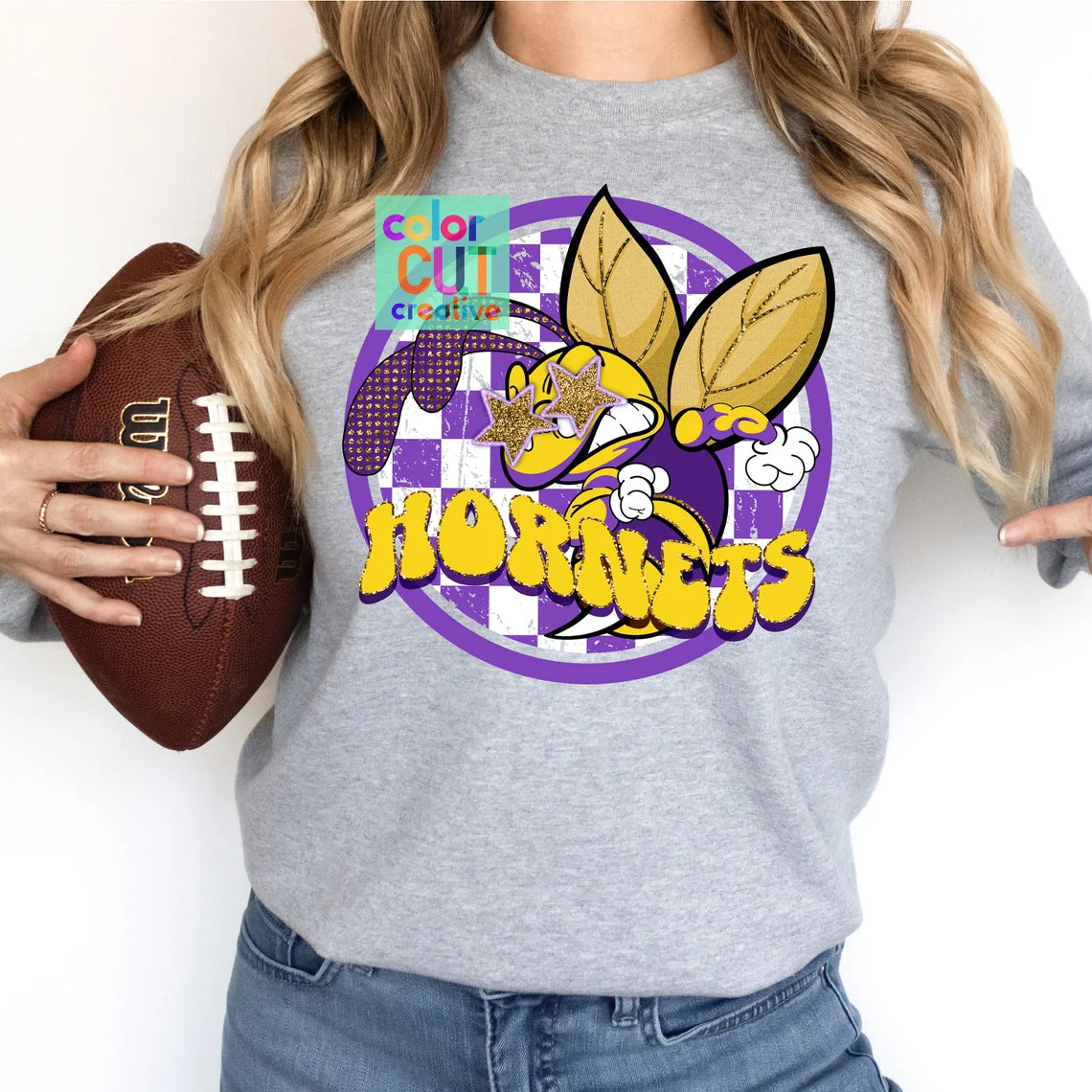 Preppy Mascot - Hornets (multiple colors available) - DTF Transfer *TAT 5-7 biz days