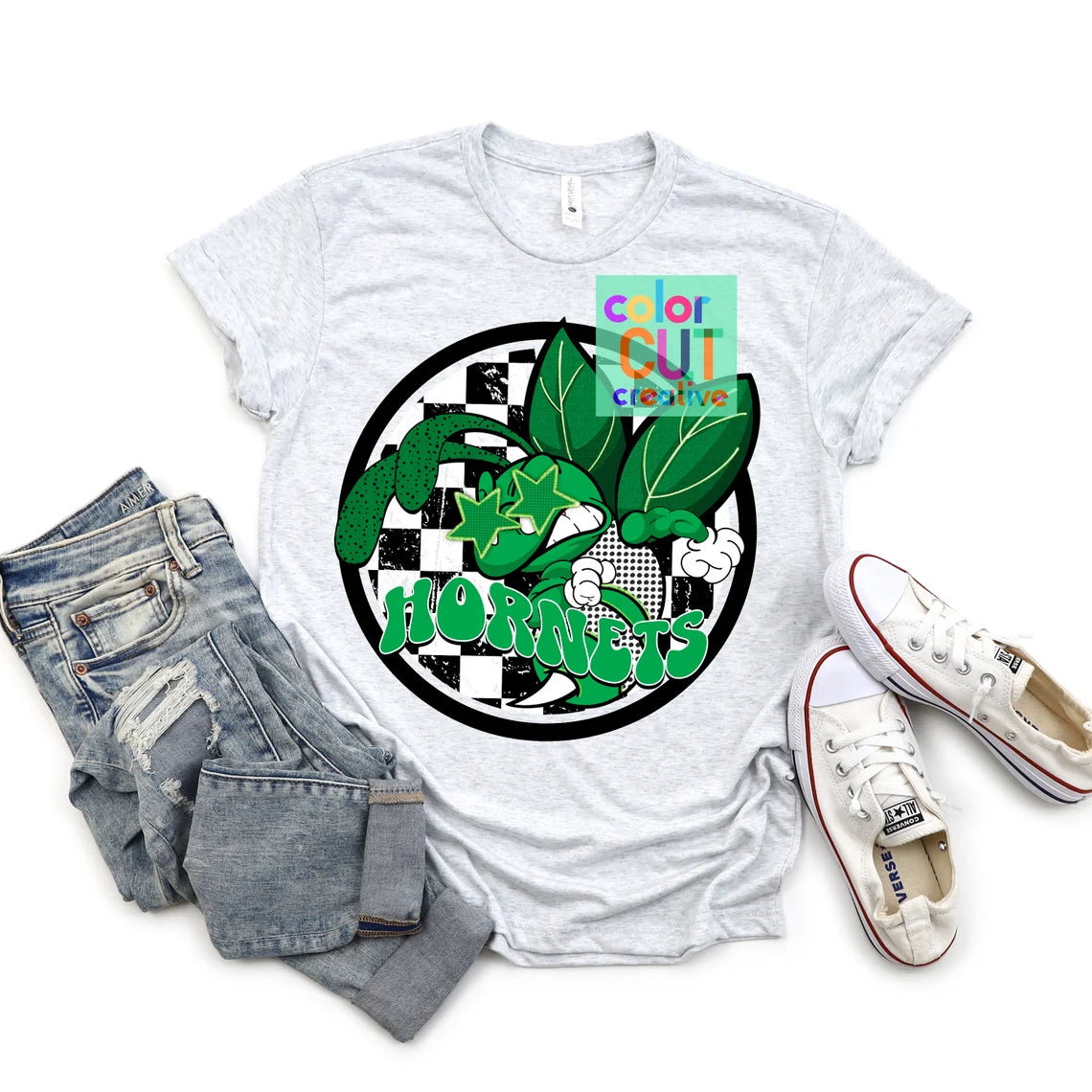 Preppy Mascot - Hornets (multiple colors available) - DTF Transfer *TAT 5-7 biz days