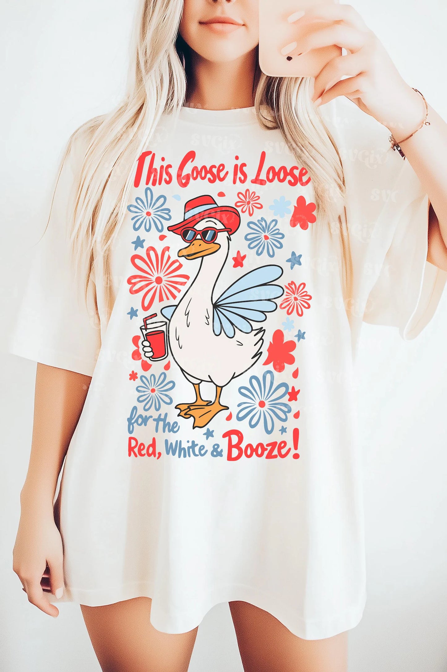 Goose is on the loose 4th of July - DTF Heat Transfer