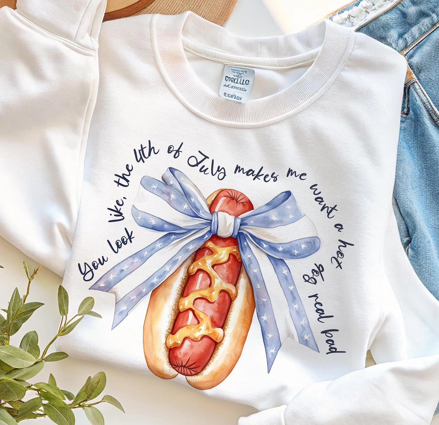 Patriotic Coquette Hot Dog - DTF Heat Transfer