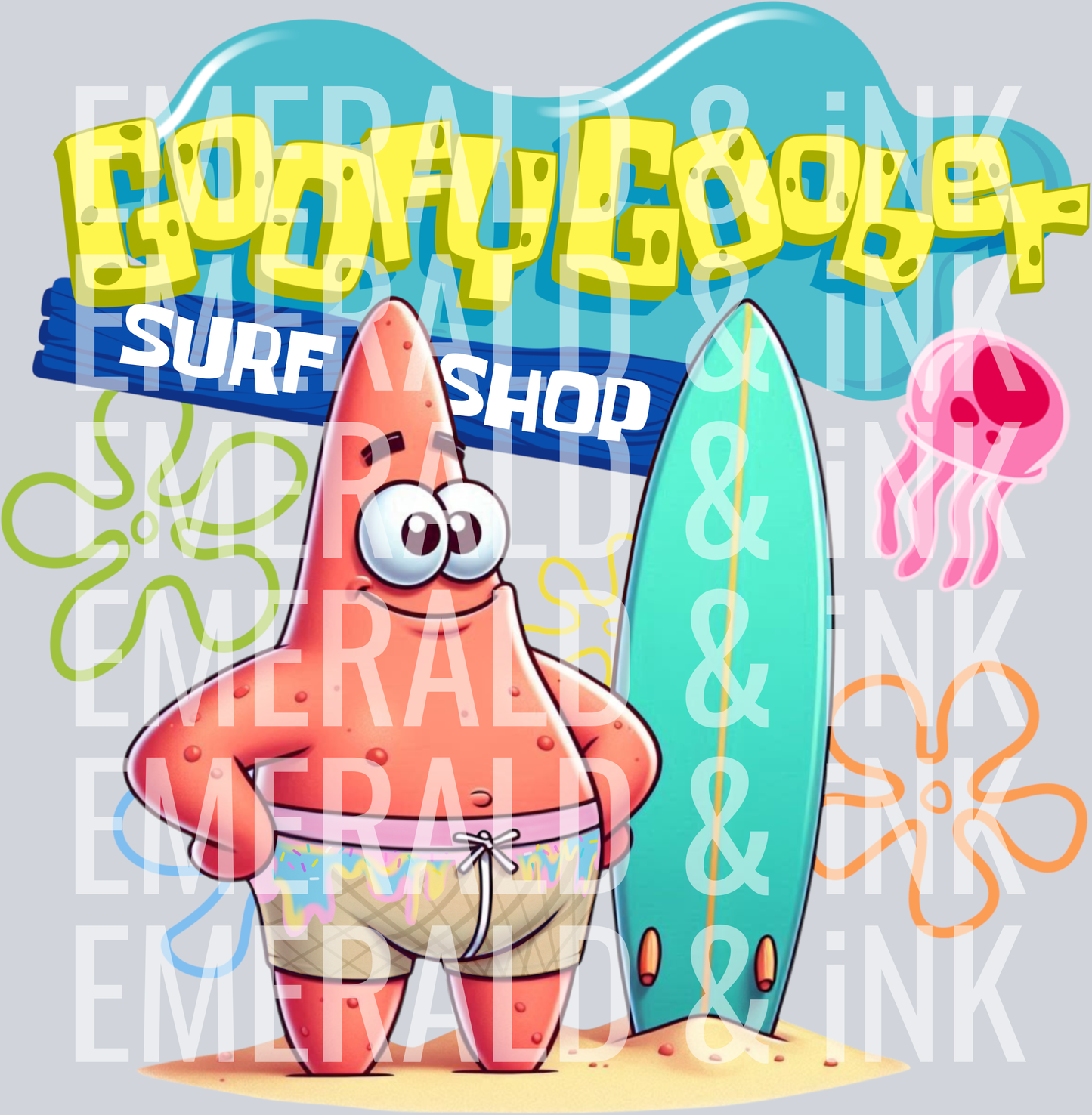 GoofyGoober Surf Shop Full Back (Updated) DTF