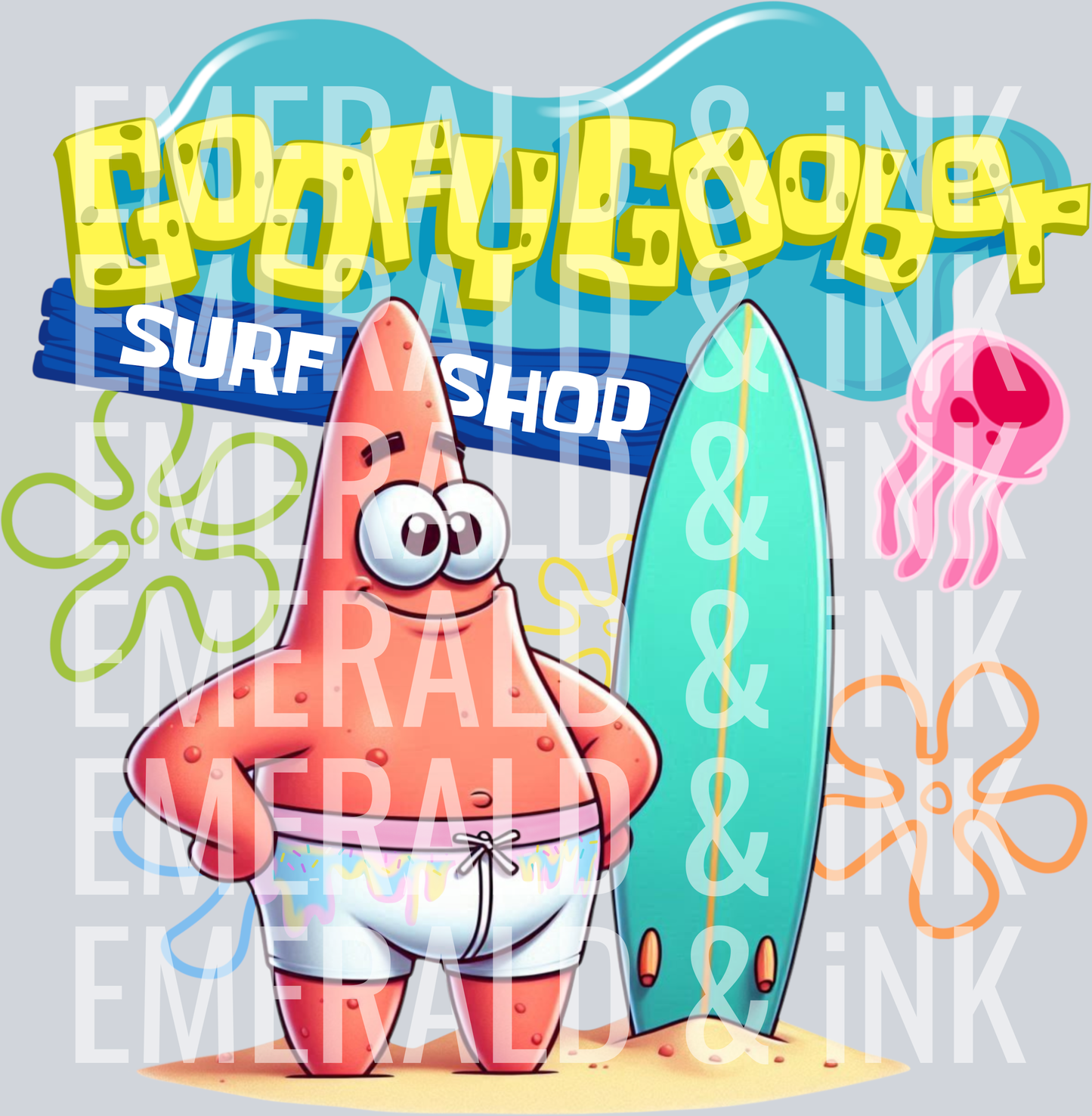 GoofyGoober Surf Shop Full Back (Orig) DTF