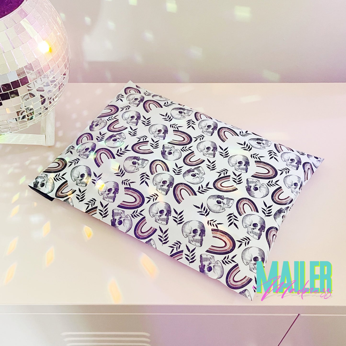 Boho Skulls & Rainbows Polymailer - 10"x13" 100 pack
