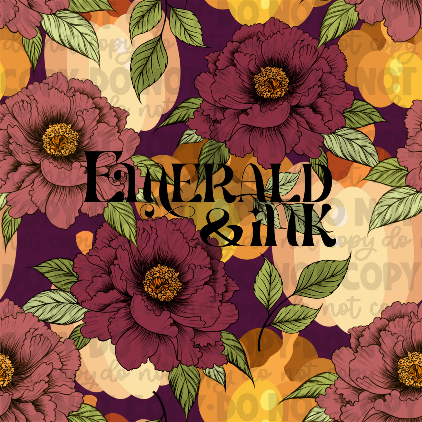 Fall Floral 1 Seamless DIGITAL