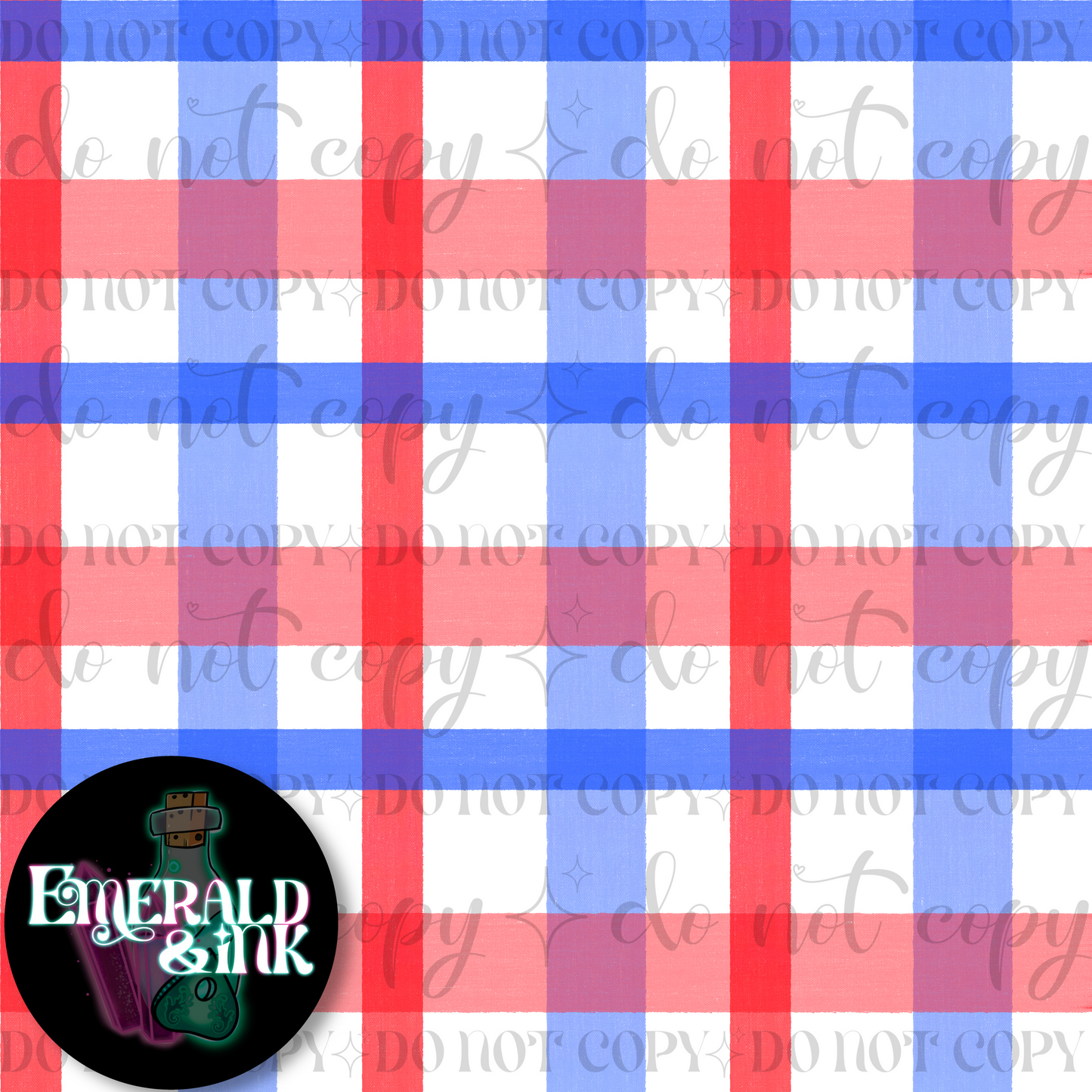 Patriotic Plaid Seamless DIGITAL