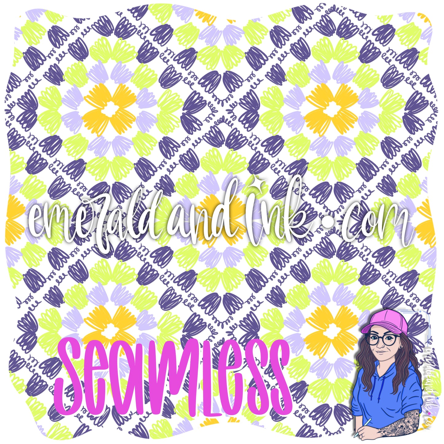 Granny Square Doodle Seamless JPG