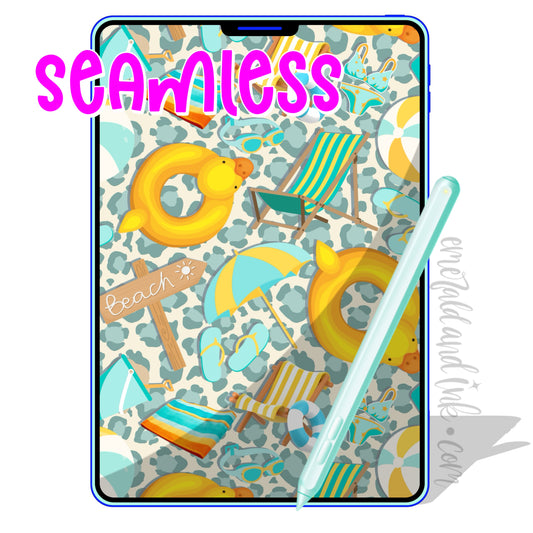 Take me to the beach Seamless - Digital Download