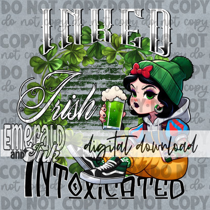 Inked Irish Intoxicated Character Digital Download