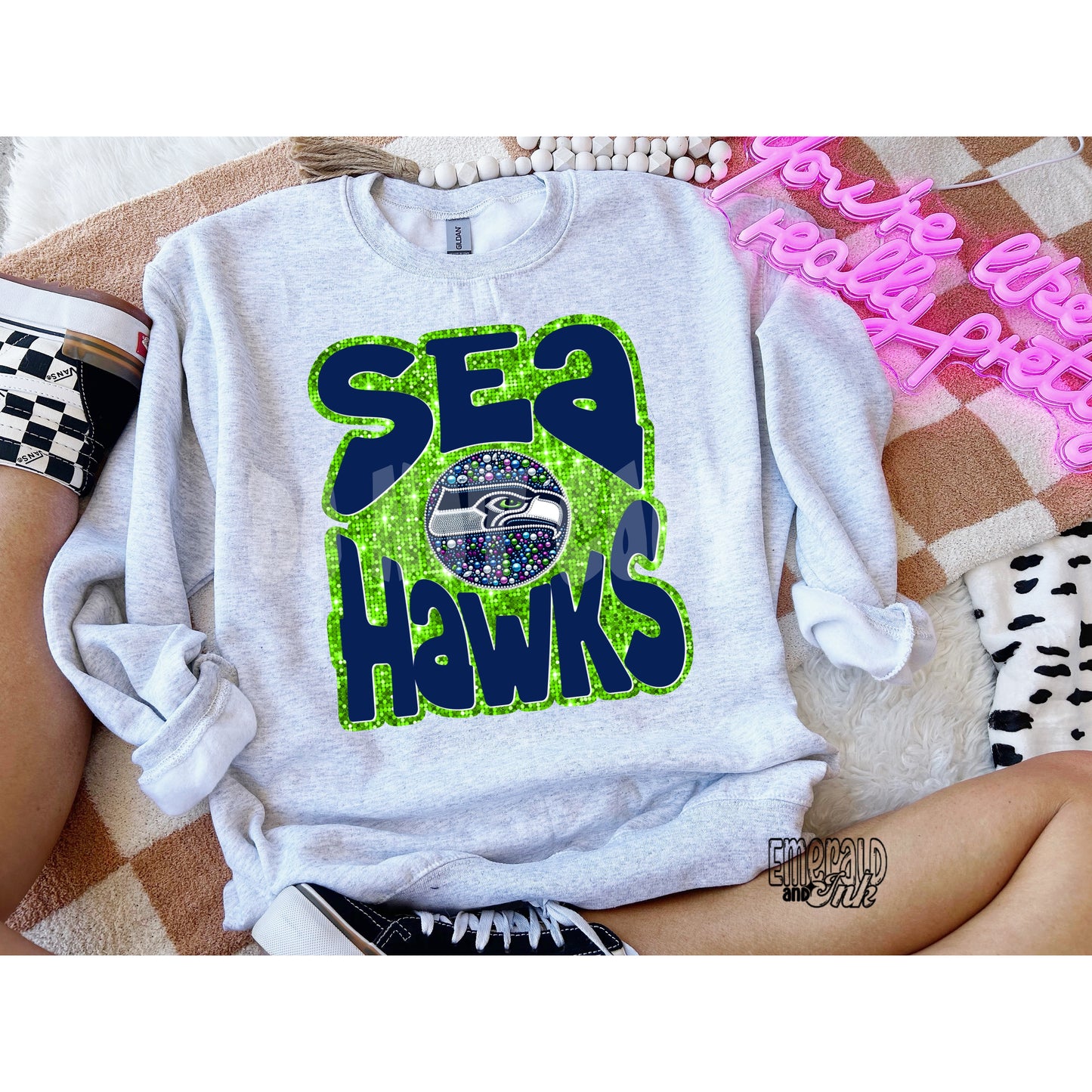 Football Rhinestone Seabirds - Digital Download