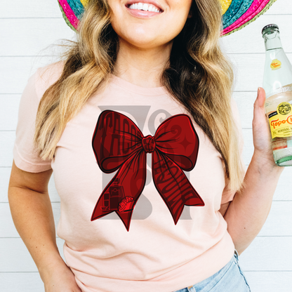 Tacos & Tequila Bow Red Digital Download