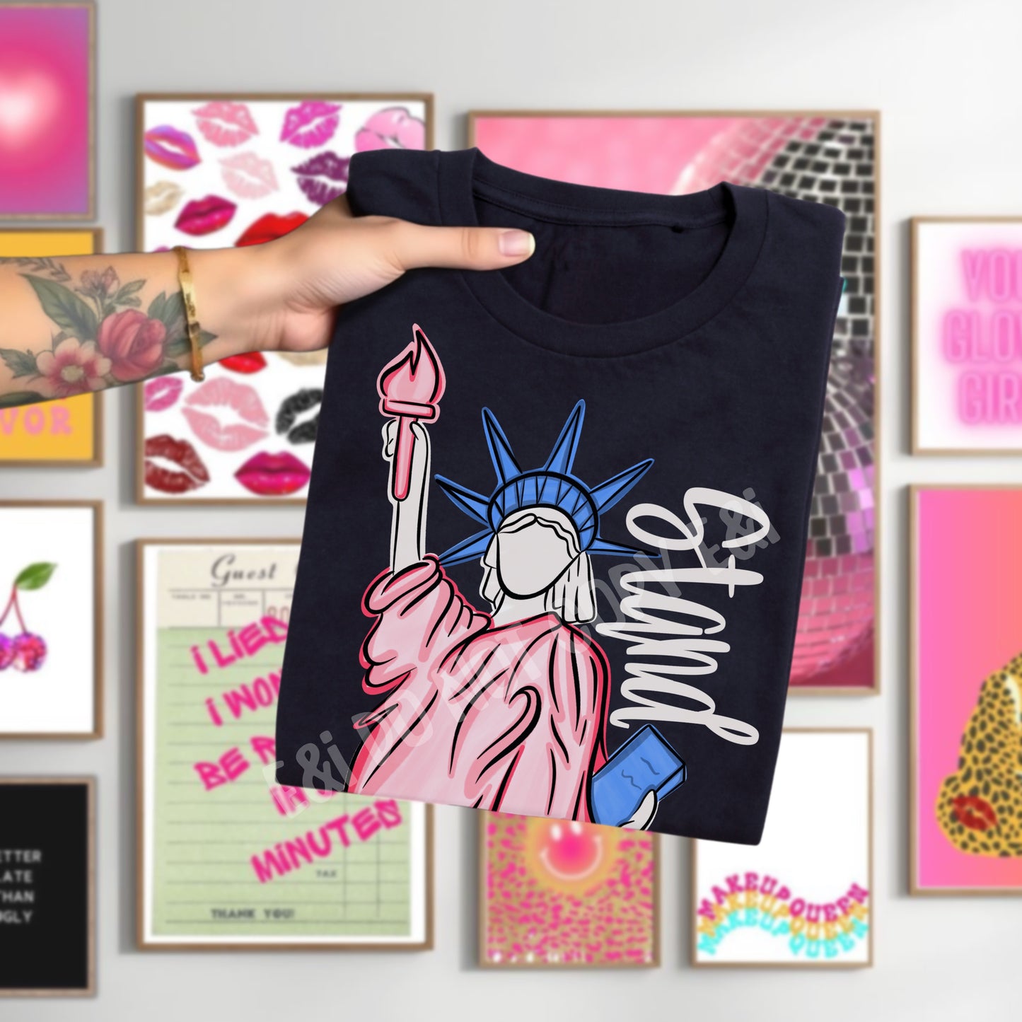 STAND Statue of Liberty - DTF Transfer