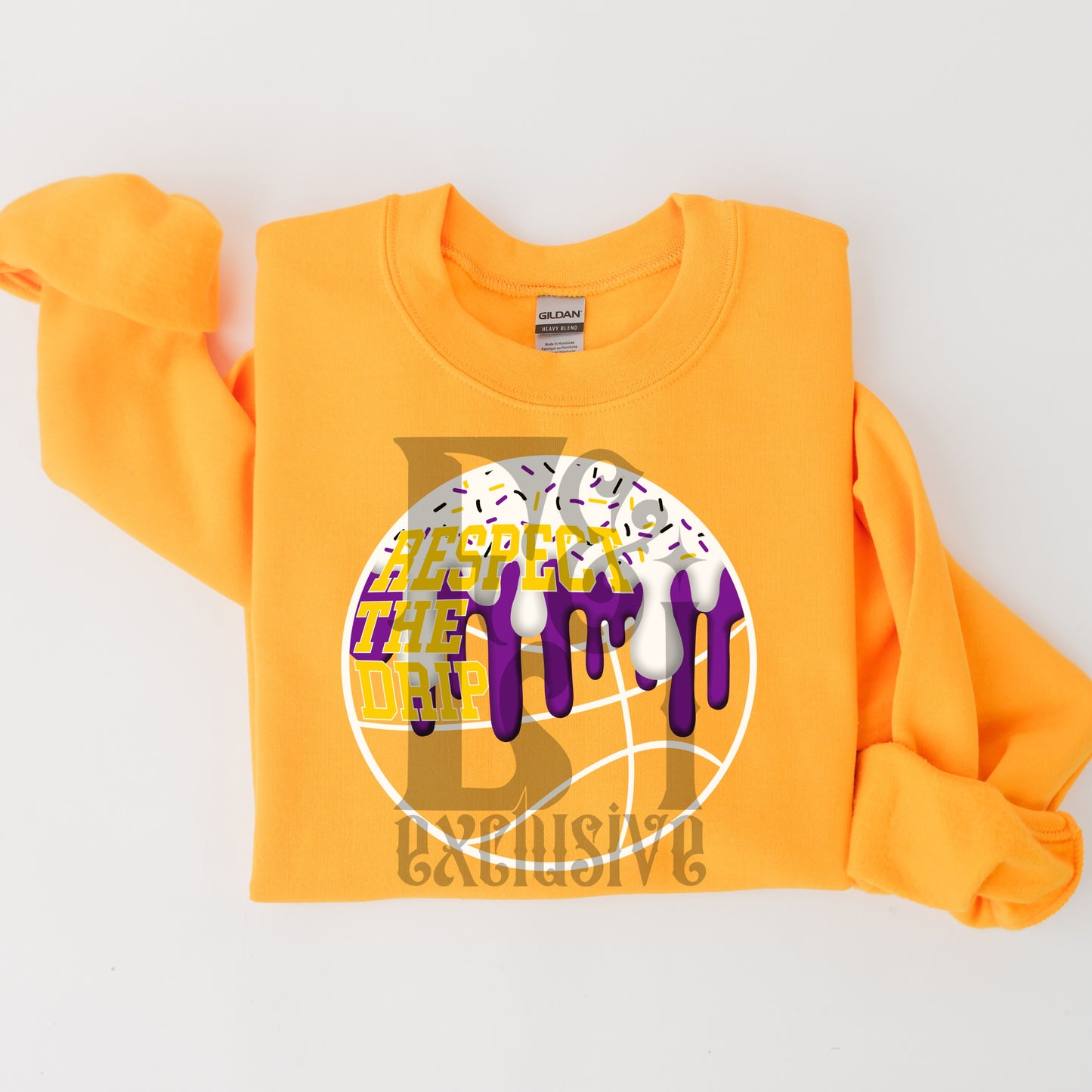 Respect The Drip Digital Download - Purple/Yellow Gold/White Basketball