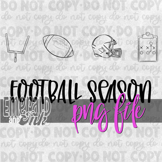 Football Season Doodle PNG Download - Helmet