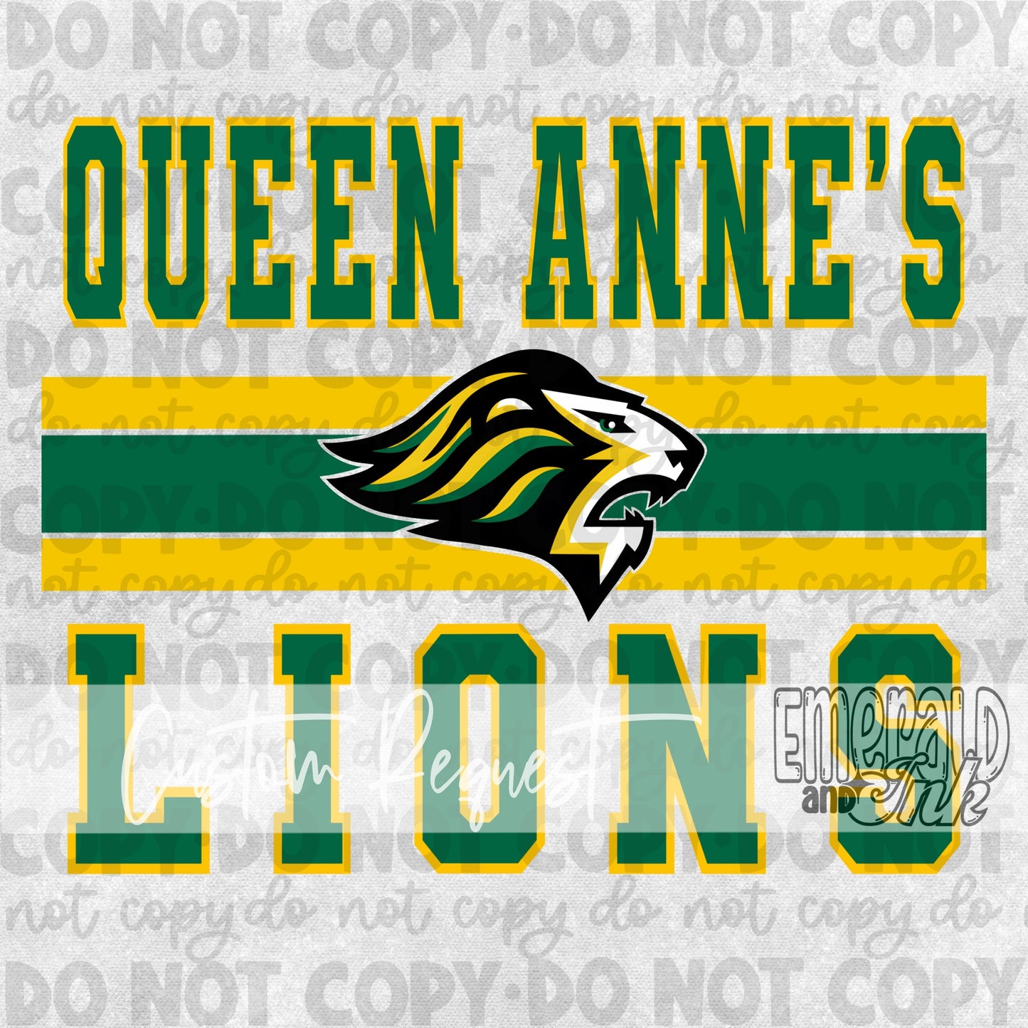 Varsity Stripe Team Custom Digital