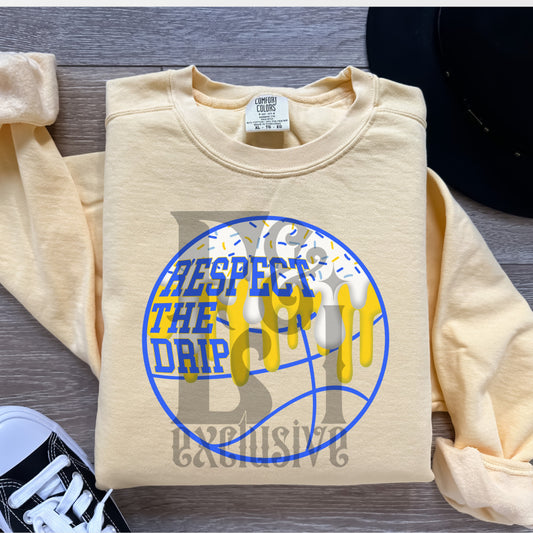 Respect The Drip Digital Download -  Royal/Royal/Yellow Basketball