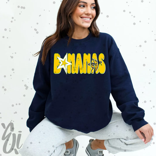 Bananas Baseball PNG