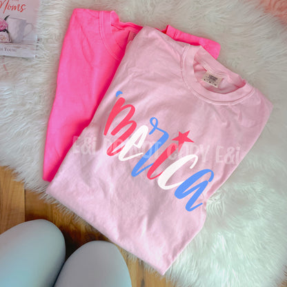 ‘Merica Hand Lettered Script - DTF Transfer
