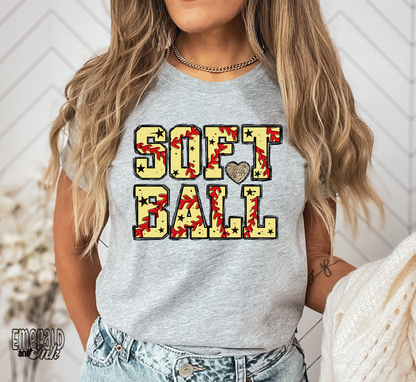 Softball stack- DTF Transfer