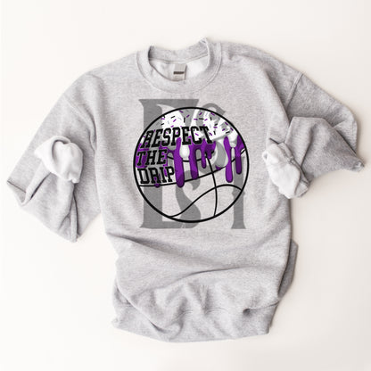 Respect The Drip Digital Download - Blk/Purple Basketball