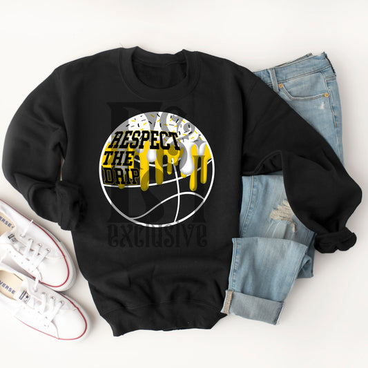 Respect The Drip Digital Download - Black/Yellow/White Basketball