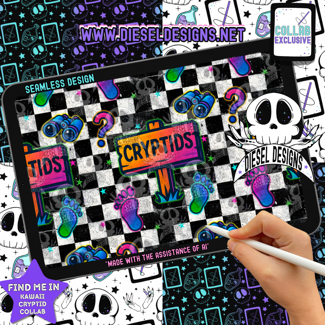 Kawaii Cryptid Collab by Diesel Designs + EMERALD & iNK