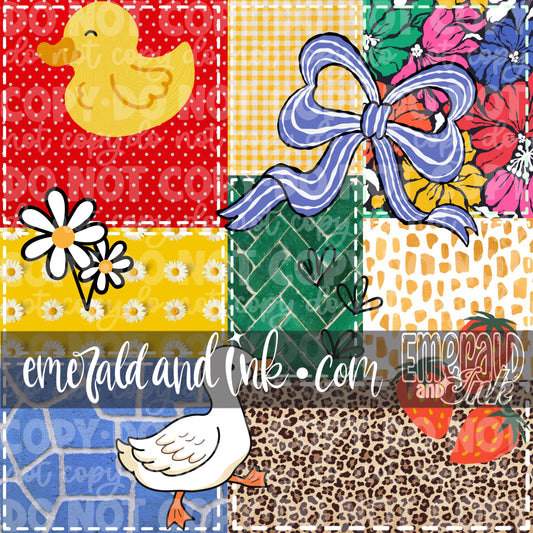 Ducky Patchwork JPEG File