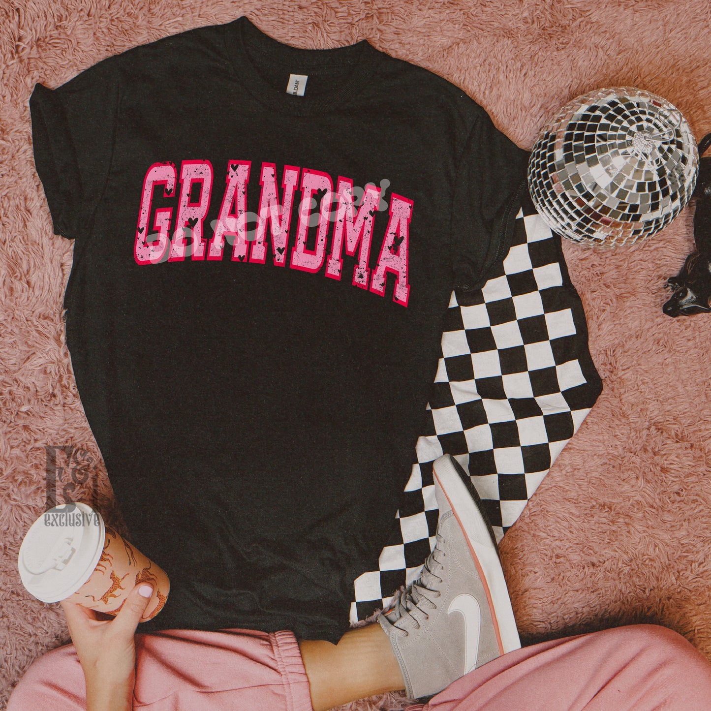 Valentines Grandma Varsity DTF Transfer