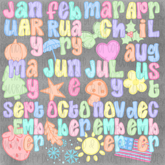 Doodle Months Bundle