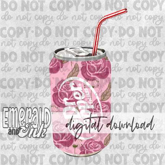 Coquette Rose DrP Soda Can - Digital File Download