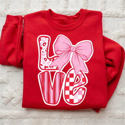 LOVE Bow Pink PNG