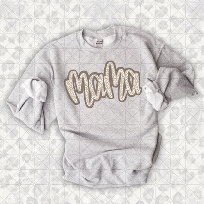 Handwritten Mama Script Leopard PNG Download