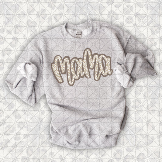 Handwritten Mama Script Leopard PNG Download