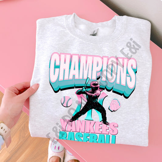 CHAMPIONS NYY Baseball - DTF Transfer
