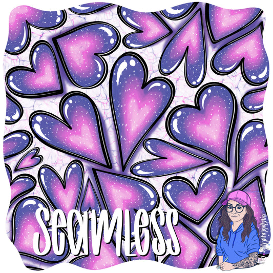 Retro Hearts Seamless JPG Download